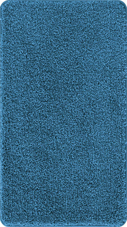 vidaXL - Badmat - Rechthoekig - Blauw - 70x120 - cm - Polypropeen - Antislip