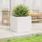 vidaXL - Plantenbak - 50x50x46 - cm - massief - grenenhout - wit