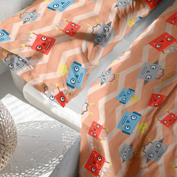 Happy Friday Duvet cover set 2 pieces Beep 155x220 cm (Single) Multicolor
