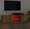 vidaXL - Tv-meubel - LED-verlichting - 140x40x35,5 - cm - gerookt - eikenkleurig