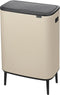 Brabantia Bo Touch Bin Hi Prullenbak - 60 liter - Soft Beige - Soft-touch openingssysteem