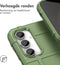 iMoshion Hoesje Geschikt voor Samsung Galaxy S23 FE Hoesje Siliconen - iMoshion Rugged Shield Backcover - Donkergroen