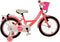 Volare Ashley - Kinderfiets - 16 inch - Handrem en zijwieltjes - Donkerroze