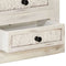 vidaXL - Tv-meubel - 120x30x40 - cm - massief - mangohout - wit