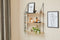 LIFA LIVING Wandrek - Industrieel - 3 planken - Zwart