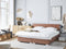 PRESIDENT - Boxspringbed - Bruin - 180 x 200 cm - Kunstleer