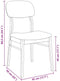 vidaXL - Eetkamerstoelen - met - kussens - 2 - st - massief - hout - rubber - wit