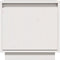 vidaXL - Nachtkastjes - 2 - st - 40x30x40 - cm - massief - grenenhout - wit