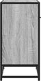 vidaXL - Nachtkastje - 60x31x60 - cm - bewerkt - hout - en - metaal - grijs - sonoma