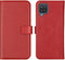 Selencia Galaxy A12 - Echt Lederen Bookcase - 3 Pashouders - Rood