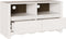 vidaXL - TV - Meubel - 'DRAMMEN'Wit - 99x43x55 - cm - Massief - Hout - Grenen