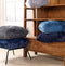 Dutch Decor FLUFFY - Kussenhoes 45x45 cm - superzacht - effen kleur - Provincial Blue - lichtblauw - met rits
