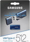 Samsung MUF-512DA - USB Flash Drive - 512GB - 400MB/s - Blauw