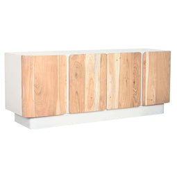 Tv-meubel Home ESPRIT Wit Natuurlijk 140 x 40 x 55 cm