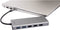 Silver HT LOGAN 13 EN 1 - USB Hub - HDMI VGA RJ45 USB 2.0 x 3 USB 3.2 USB-C - Zwart