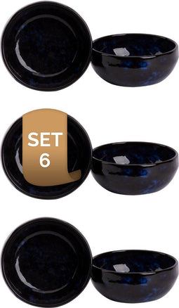 Palmer Schaal Bama Blue 12 cm 30 cl Blauw Stoneware 6 stuks