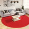 vidaXL - Vloerkleed - OVIEDO - laagpolig - Ø - 280 - cm - rood