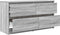 vidaXL - Tv-meubel - 100x35x54 - cm - bewerkt - hout - grijs - sonoma - eikenkleurig