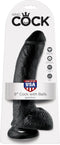 Pipedream King Cock realistische dildo Cock - With Balls zwart - 9 inch