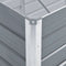 vidaXL - Plantenbak - verhoogd - 240x80x77 cm - gegalvaniseerd staal - grijs