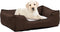 vidaXL-Hondenmand-linnen-look-85,5x70x23-cm-fleece-donkergrijs-en-wit