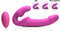 XR Brands Evoke Ergo Fit - Strapless Strap-On met Afstandsbediening - 3 Snelheden en 7 Pulsatiepatronen