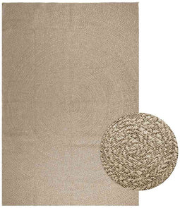vidaXL - Vloerkleed - ZIZUR - beige - binnen - en - buiten - 240x340 - cm - jute - look
