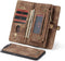 Caseme - vintage 2 in 1 portemonnee hoes - Geschikt voor Samsung Galaxy A80 - Bruin