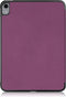 Lunso - Geschikt voor iPad 10 (2022) - Tri-Fold Bookcase hoes - Paars