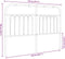 vidaXL - Hoofdbord - 140 - cm - metaal - wit