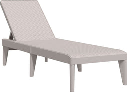 vidaXL - Ligbed - 186x60x29 - cm - polypropeen - cappuccinokleurig