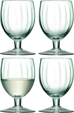 LSA Mia Wijnglazen - Gerecycled Glas - 350 ml - Set van 4 Stuks