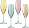 LSA Polka Champagneflute - 225 ml - Metallic Assorti - 4 Stuks