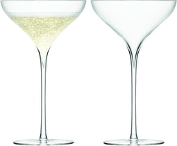 LSA Savoy Champagnecoupe - Glas -200 ml - Set van 2 Stuks - Transparant