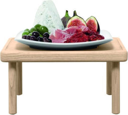 LSA Stilt Bord - Met Houten Standaard - Wit