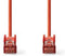 Nedis CAT6 Netwerkkabel - RJ45 Male - RJ45 Male - S/FTP - 30.0 m - Rond - LSZH - Rood - Polybag