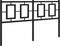 vidaXL - Hoofdbord - 140 - cm - metaal - zwart
