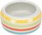 Trixie voerbak konijn streep groen / blauw / creme (16 CM 500 ML)