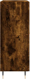 vidaXL - Dressoir - 69,5x34x90 - cm - bewerkt - hout - gerookt - eikenkleurig
