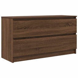 vidaXL - Tv-meubel - 100x35x54 - cm - bewerkt - hout - bruin - eikenkleur