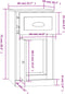 vidaXL - Bijzetkast - met - lade - 40x50x75 - cm - bewerkt - hout - sonoma - eikenkleur