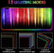 RGB Gaming Muismat 900x400mm XXL 13 LED Lichteffecten Oppervlak Glad Antislip Computer PC en Laptop Kleurrijke Muismat B