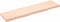 vidaXL - Wastafelblad - 160x40x(2-6) - cm - onbehandeld - massief - hout