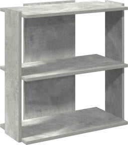 vidaXL - Boekenkast - 3-laags - 60x30x60 - cm - bewerkt - hout - betongrijs