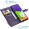iMoshion Hoesje Geschikt voor Samsung Galaxy M22 / A22 (4G) Hoesje Met Pasjeshouder - iMoshion Mandala Bookcase - Paars