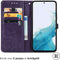 iMoshion Hoesje Geschikt voor Samsung Galaxy A34 (5G) Hoesje Met Pasjeshouder - iMoshion Mandala Bookcase - Paars