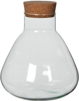Mica Decorations Emily - Voorraadpot - H24,5 x Ø22,5 cm - Gerecycled Glas