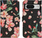 iMoshion Hoesje Geschikt voor Google Pixel 8 Pro Hoesje Met Pasjeshouder - iMoshion Design Softcase Bookcase - Meerkleurig / Blossom Watercolor Black