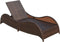 vidaXL - Ligbed - met - kussen - poly - rattan - bruin