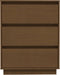 vidaXL - Dressoir - 60x34x75 - cm - massief - grenenhout - honingbruin